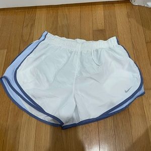 White Nike shorts